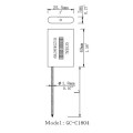 GC-C1804 inox con precintos de alambre de cable de aluminio